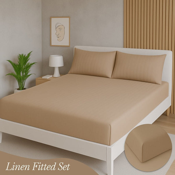 CARAMEL - ULTRA SOFT FITTED SHEET - IMPERIAL FABRICS