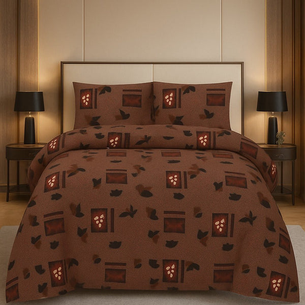 CHOCOLATE EMBER 3 - PCS BEDSHEET - IMPERIAL FABRICS
