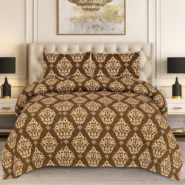 FLORAL DIAMOND DUVET 3 - PCS BEDSHEET - IMPERIAL FABRICS