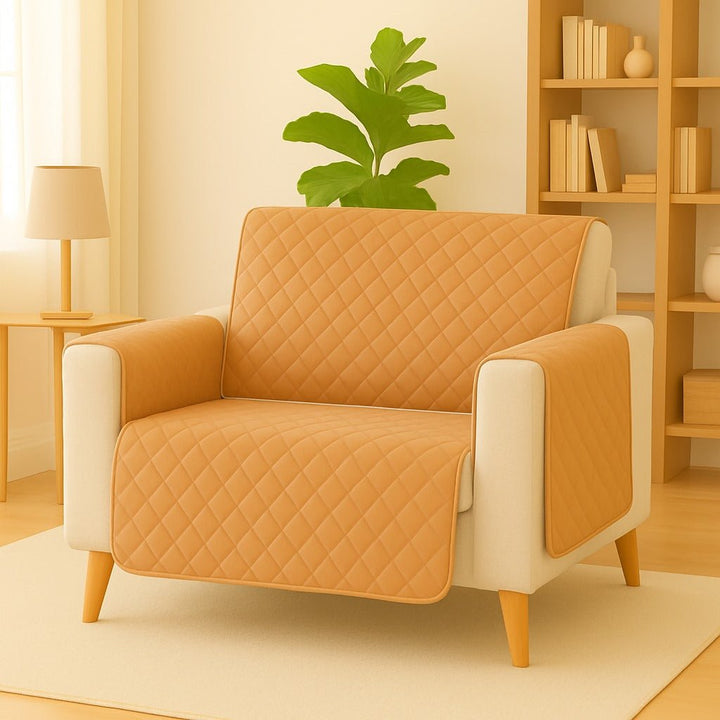 MUSTARD YELLOW - PREMIUM QUILTED SOFA RUNNER - IMPERIAL FABRICS