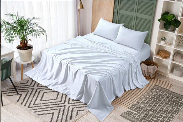 Pure Elegance – 3PC Cotton Satin Bedsheet Set - IMPERIAL FABRICS