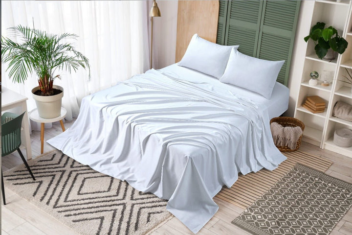 Pure Elegance – 3PC Cotton Satin Bedsheet Set - IMPERIAL FABRICS